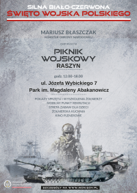Plakat promujący obchody 103 rocznicy Bitwy Warszawskiej