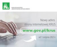 Informacja o nowej stronie KRUS