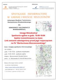 Obwodnica Aglomeracji Warszawskiej - spotkanie z mieszkańcami gminy Mszczonów